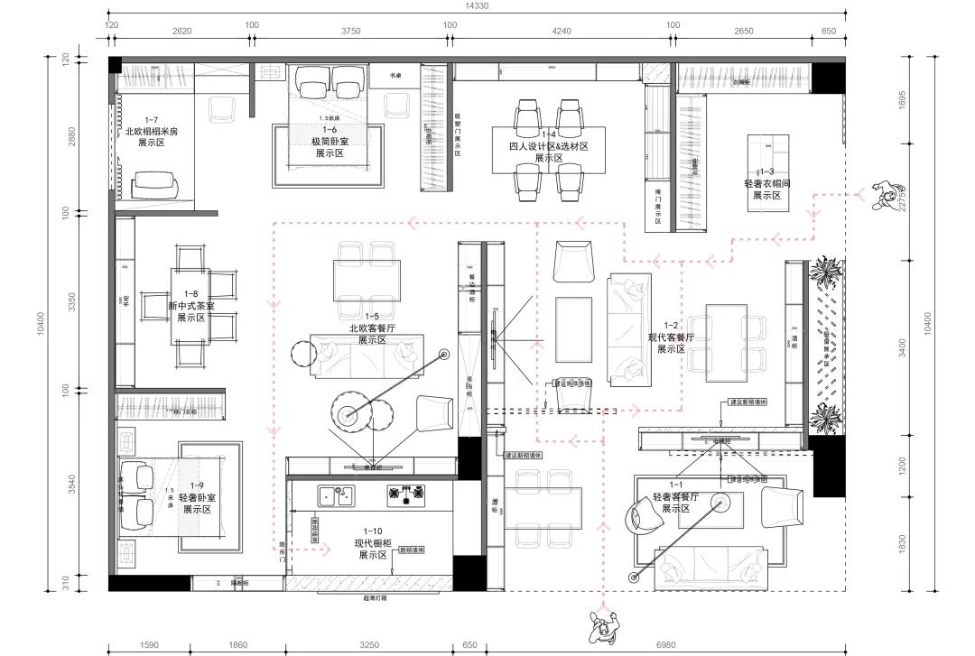华洲木业︱陕西西安战略合作商 150㎡ 展厅空间设计案例(图1)