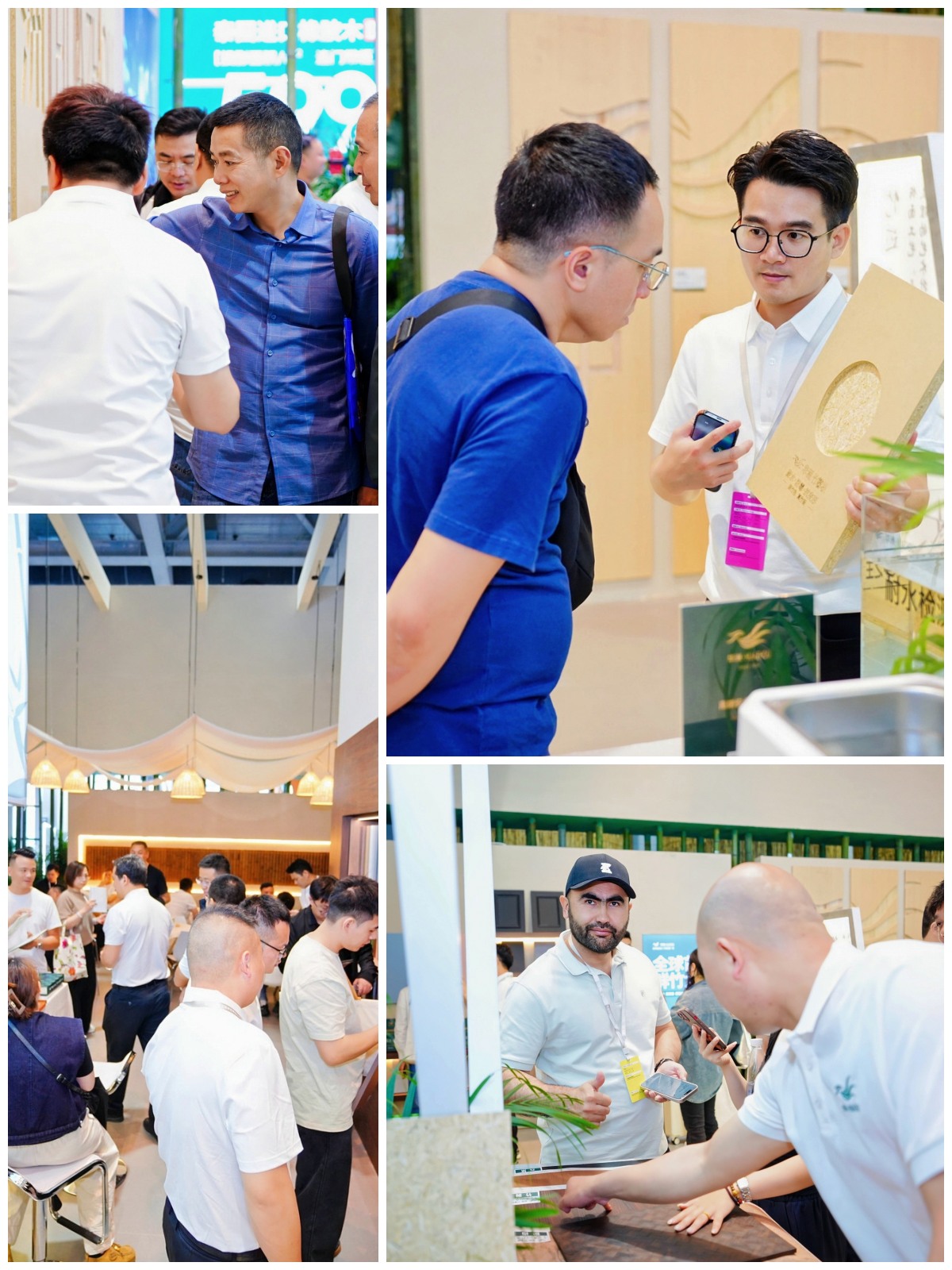 竹见新境·馨启华章｜华洲木业广州定制家居展开幕首日，人气如虹！(图3)